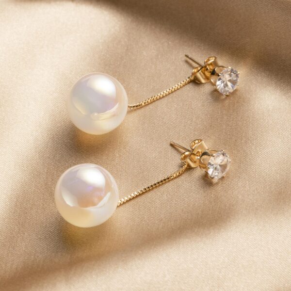 Elegant Pearl Drop Earrings