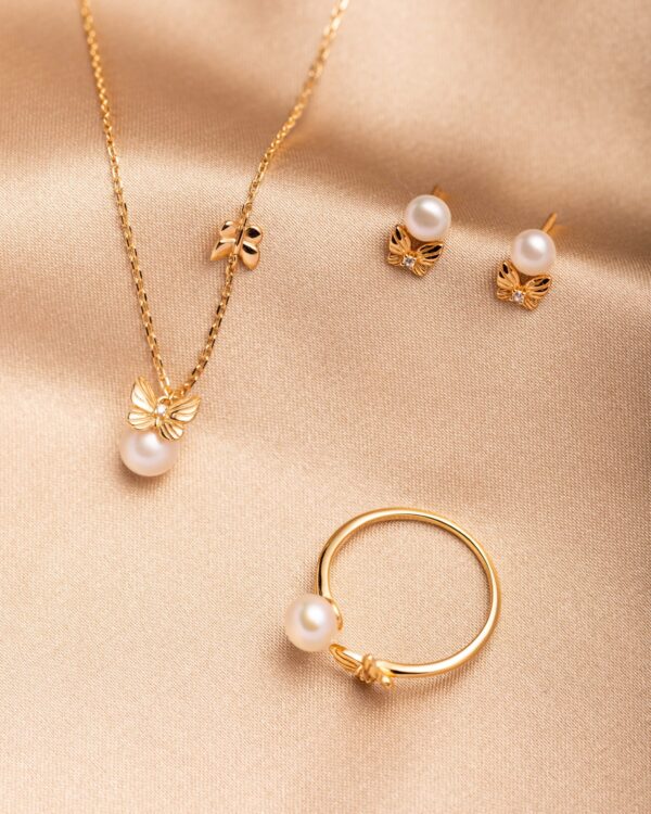 Fine Freshwater Pearl Butterfly Set