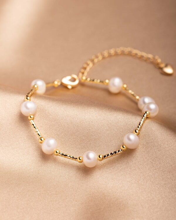 Starry Night Freshwater Pearl Bracelet